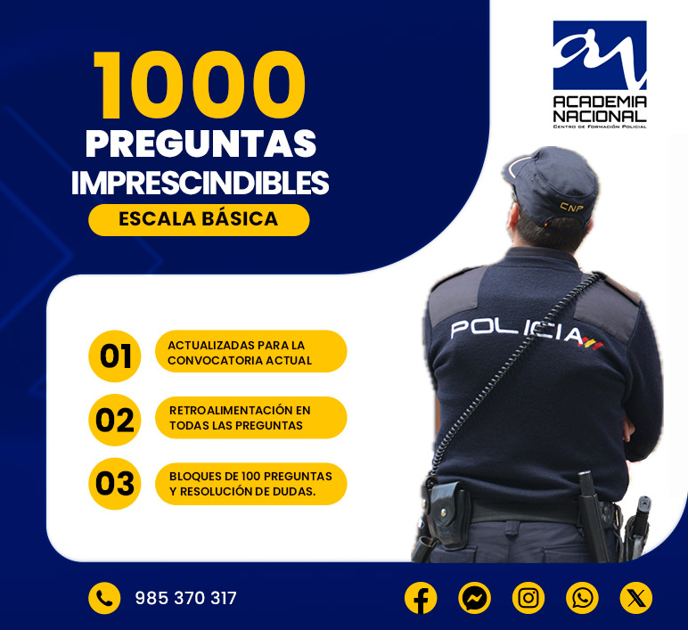 Las 1000 Preguntas Imprescindibles Policía Nacional