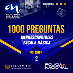 Las 1000 Preguntas Imprescindibles Policía Nacional - Volumen 2