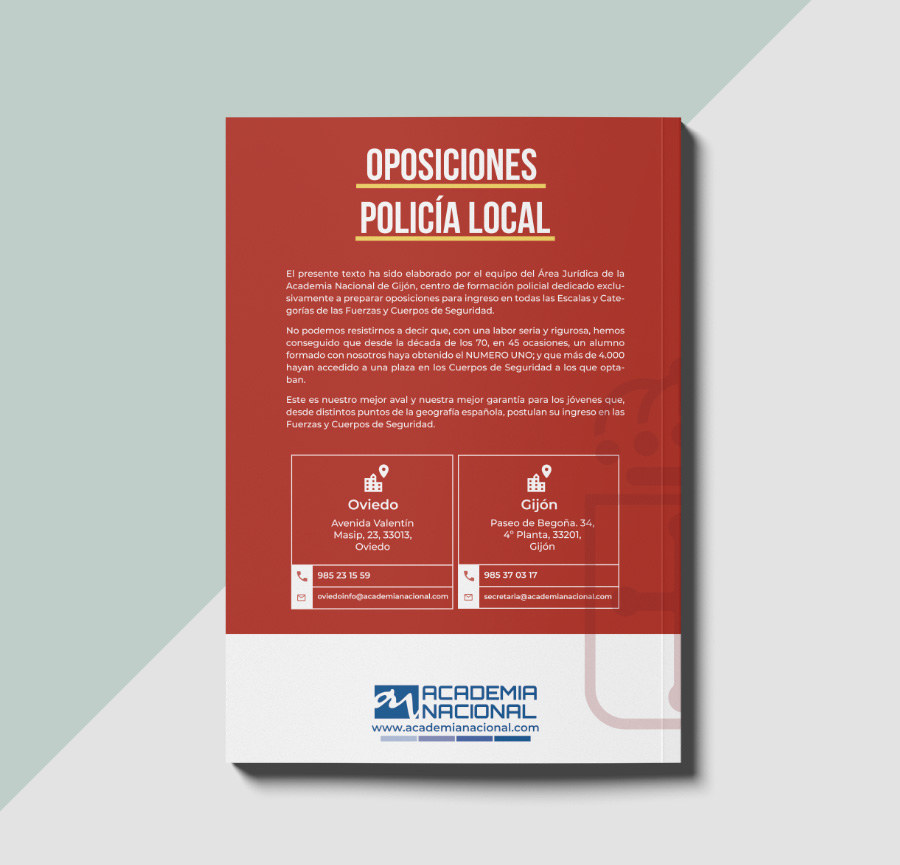 Contraportada Temario Policía Local